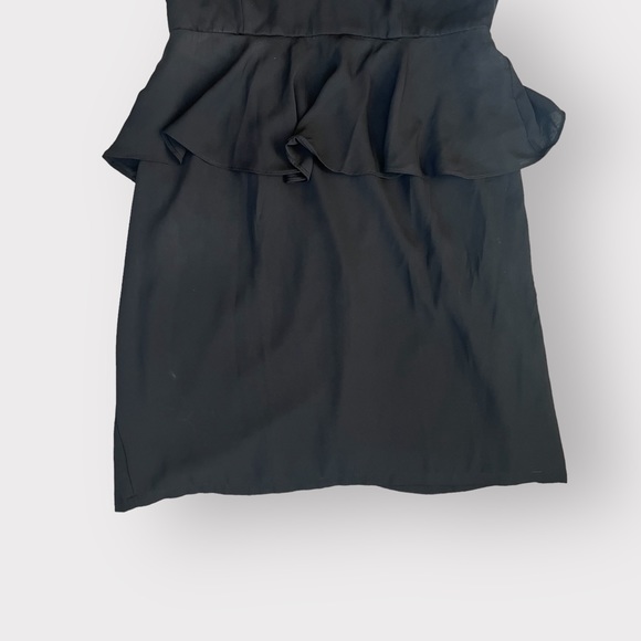 Forever 21 Black Mesh Sweetheart Peplum Dress - Picture 5 of 6